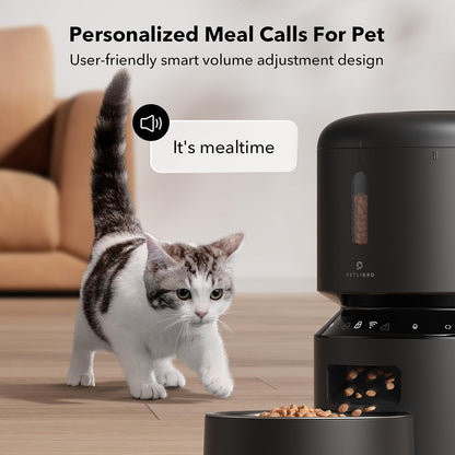 Automatic WiFi Cat Feeder – 5G Timed Dispenser with Freshness Seal, Up to 10 Meals/Day (48 Portions)