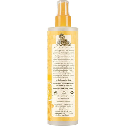 Natural Dog Detangling and Deodorizing Spray, pH Balanced, Paraben and Sulfate Free, 10 Fl Oz
