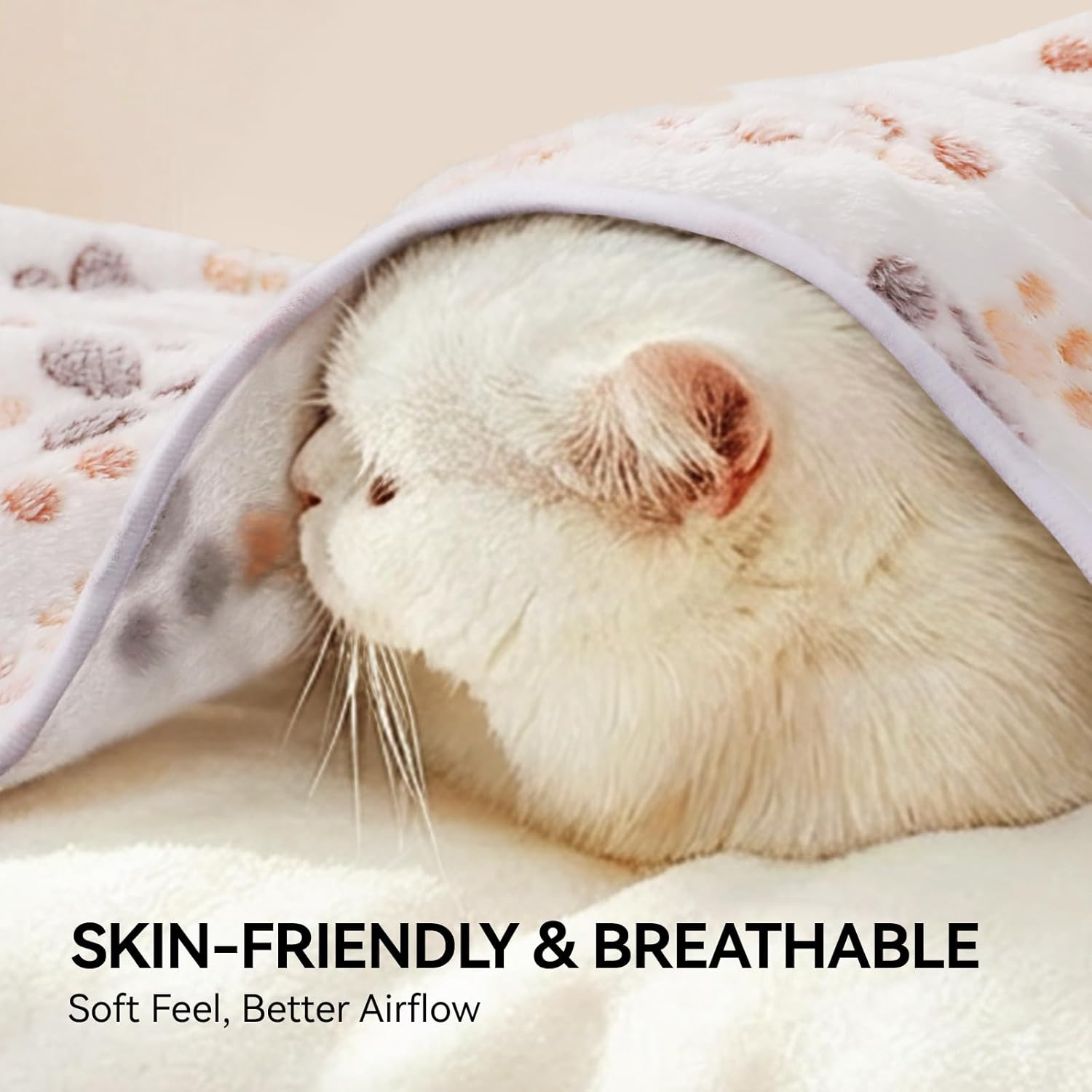 Fleece Dog/Cat Blankets - 3 Pack Super Soft Fluffy Flannel Throws for Pets, 23x16 Inches