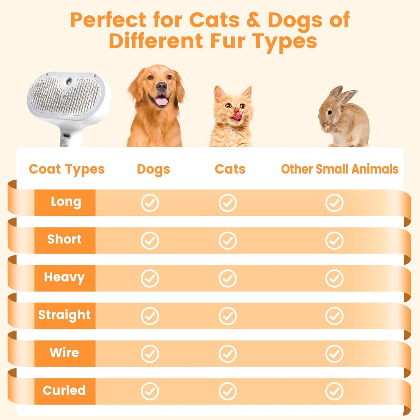 3 in 1 Cat Steam Brush 