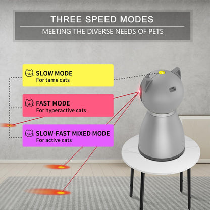 Laser Cat Toys for Indoor Cats,The 4Th Generation Real Random Trajectory Motion Activated Rechargeable Automatic Cat Laser Toy,Interactive Cat Toys for Bored Indoor Adult Cats/Kittens 