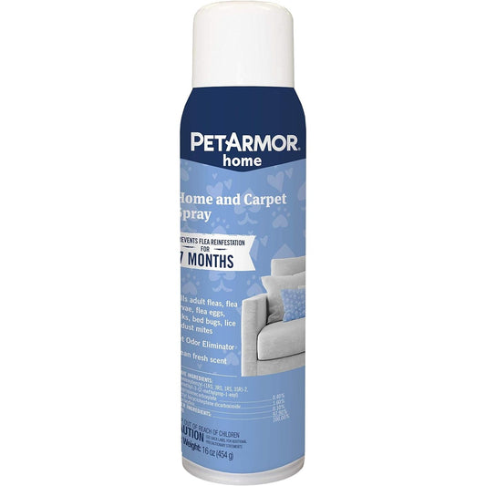Home and Carpet Flea and Tick Spray, 16 Ounce - Home Protection and Pet Odor Elimination