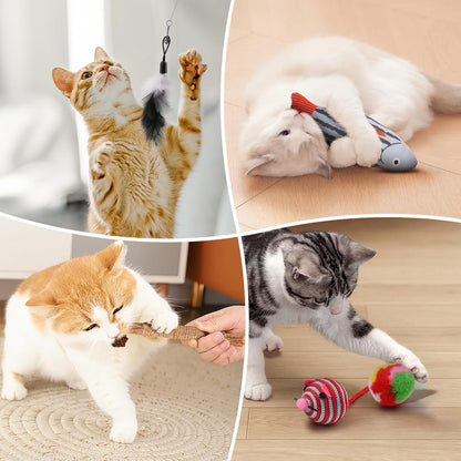 20-Piece Cat Toy Variety Pack for Enhanced Feline Entertainment