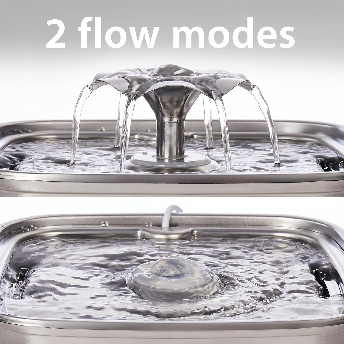 Premium Stainless Steel Automatic Pet Water Fountain - 3.2L Capacity with 3 Filters & Silicone Mat for Cats & Dogs - Award-Winning Silver Design