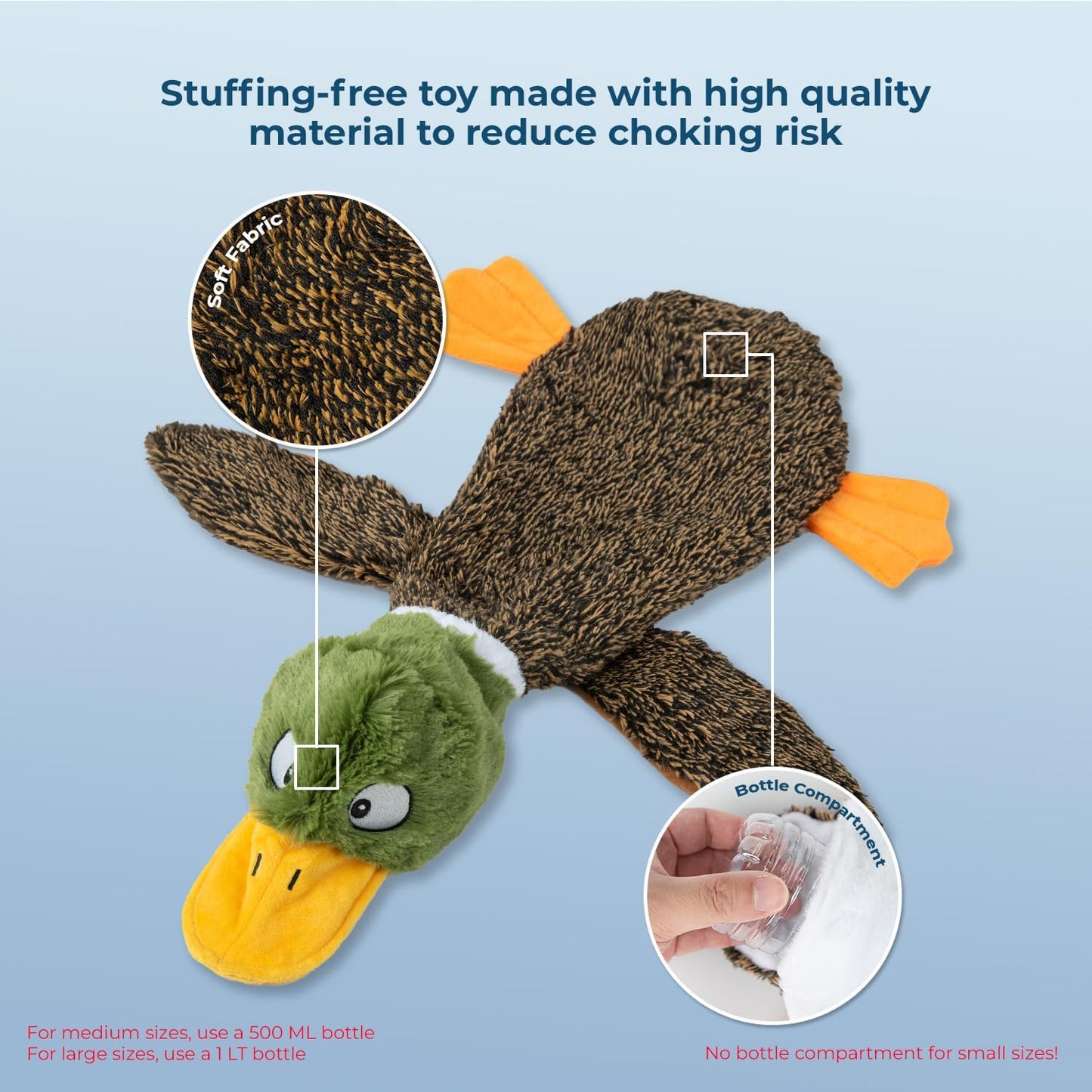 Squeaky Dog Toy for All Sizes - Soft and Durable Fabric Interactive Toy for Indoor Play 