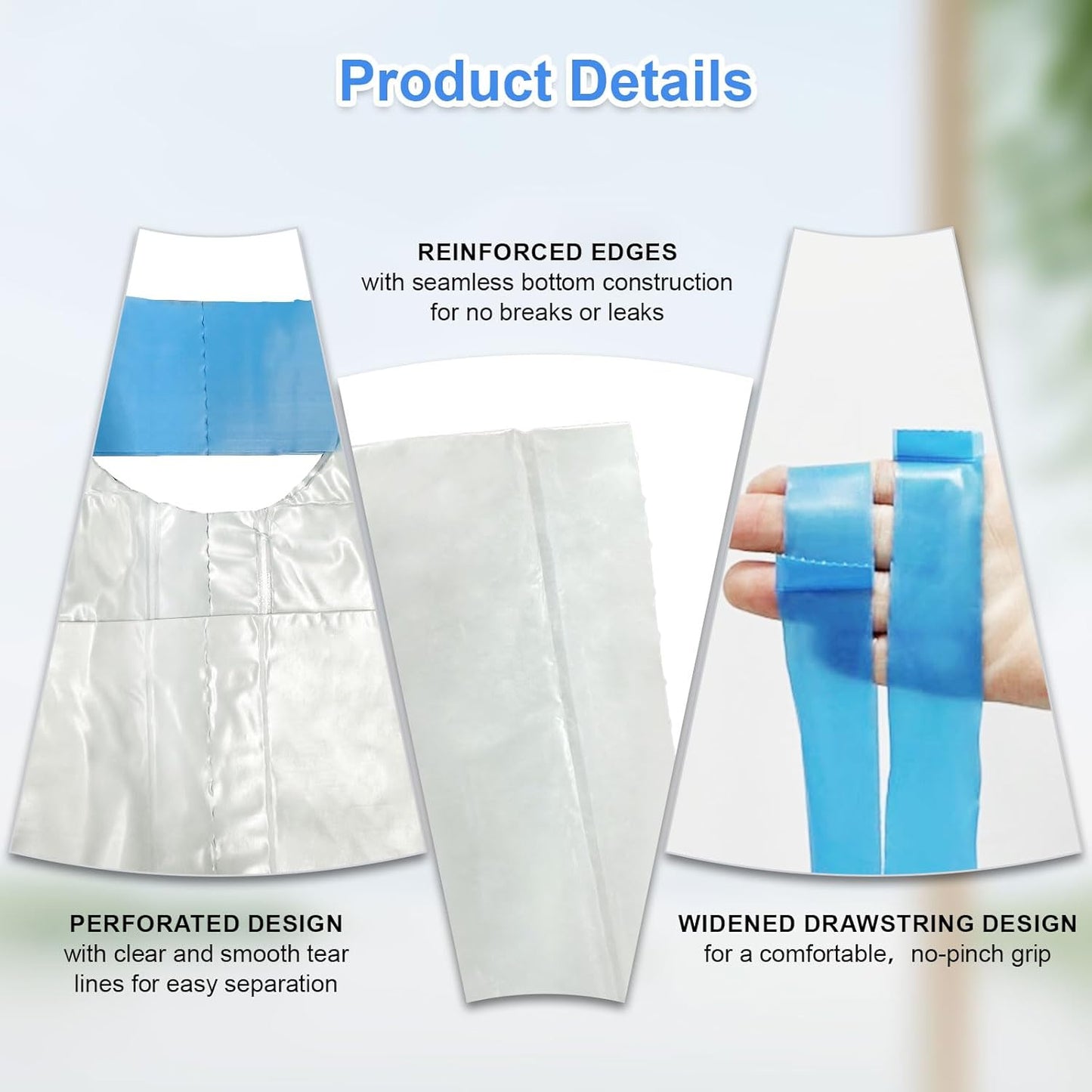 80 Count Cat Litter Box Liner Bags for Open-Top Pet Automatic Self Cleaning Cat Litter Box, Waste Bags, 27" X 13"Heavy Duty Replacement Trash Bags with Drawstring (Grey)