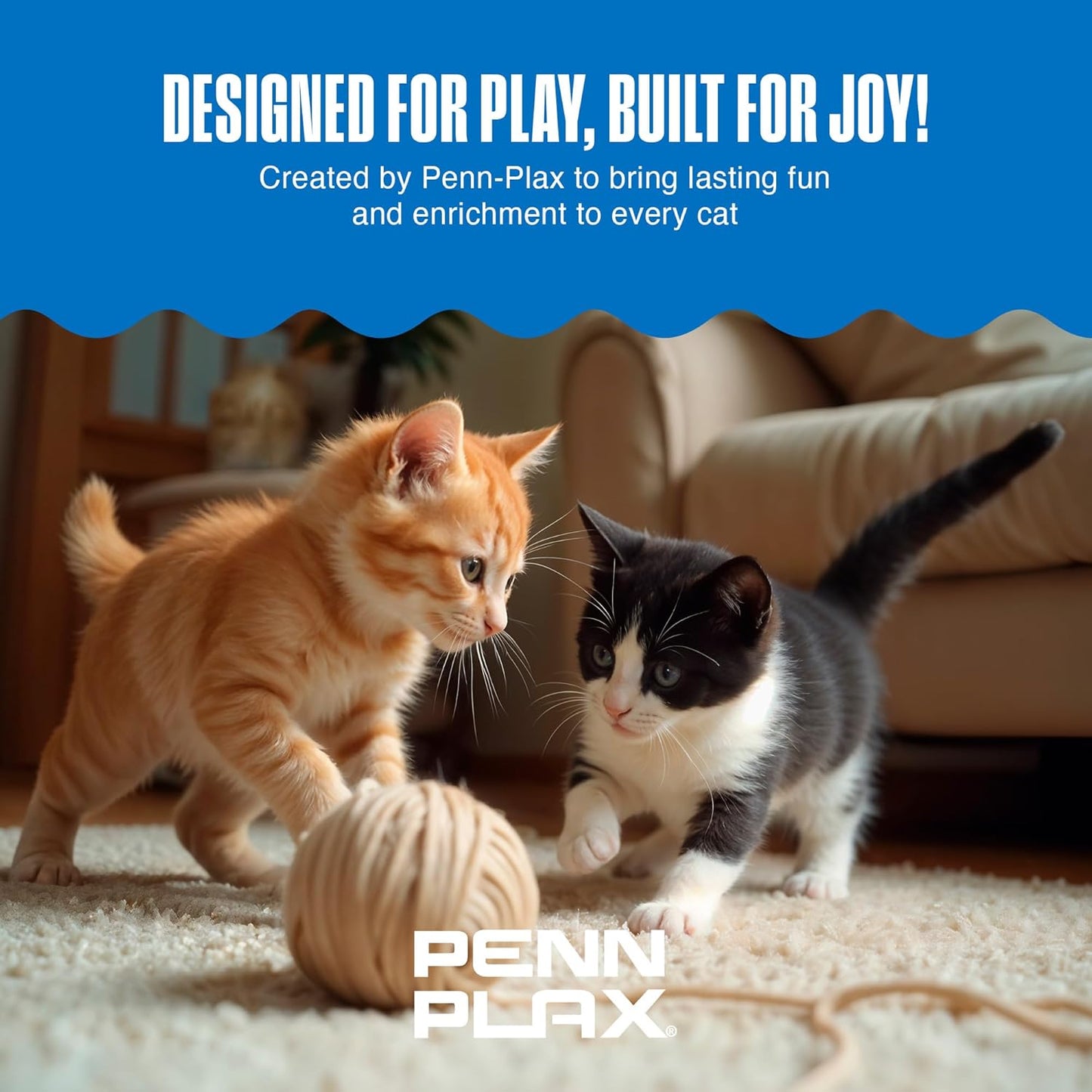 Fur Mice Cat Toys, 12 Pack - Soft Polyester with Rattling Sound for Interactive Play, Exercise & Hunting - Lightweight Cat Toy Set for All Ages & Breeds - Black, White & Gray - 2 Inches