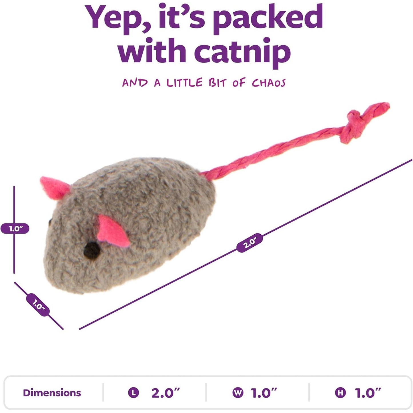 Exciting SmartyKat Skitter Critters Catnip Cat Toy Set - 10 Irresistible Plush Mice for Endless Feline Fun!