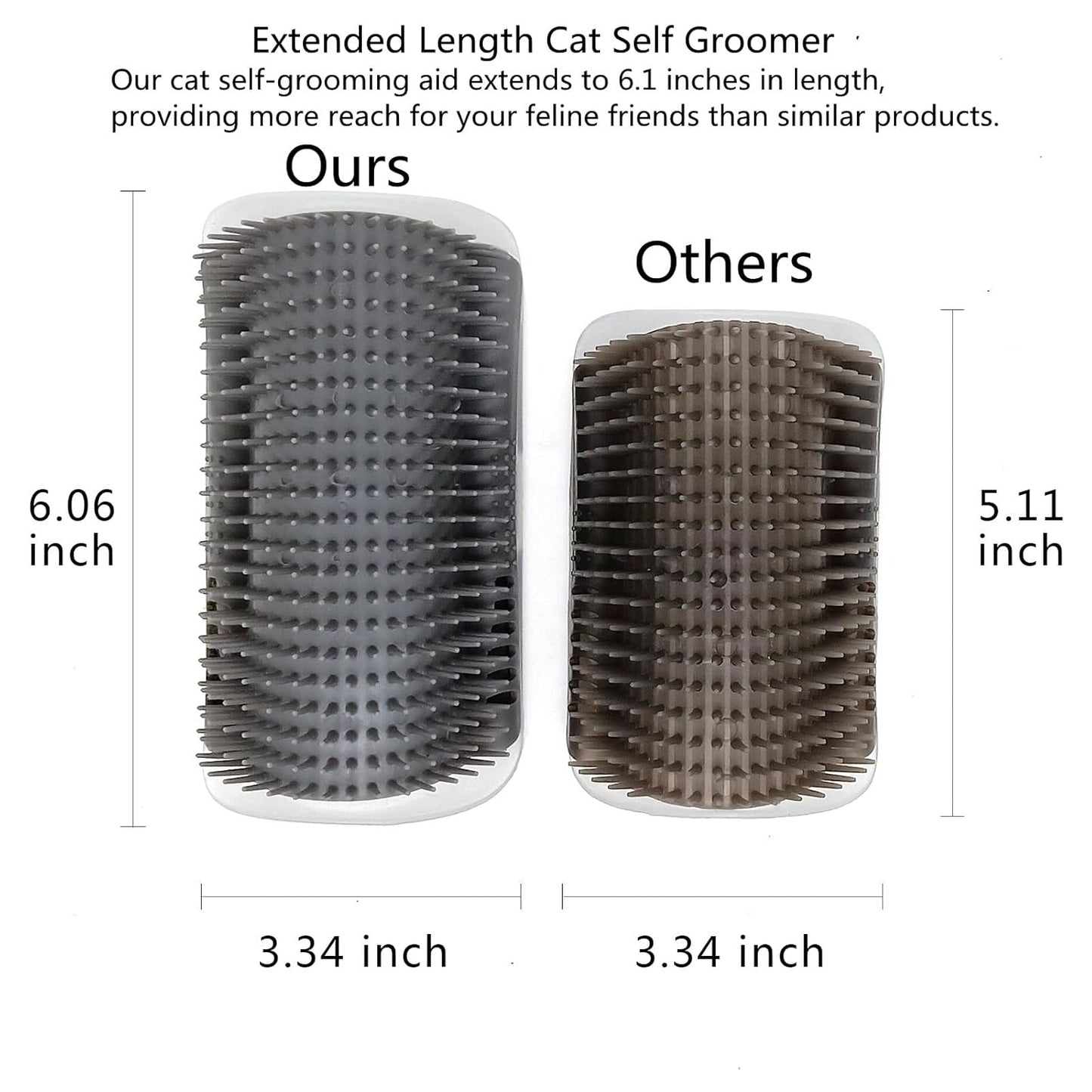 2-Pack Extended Self-Grooming Cat Brush