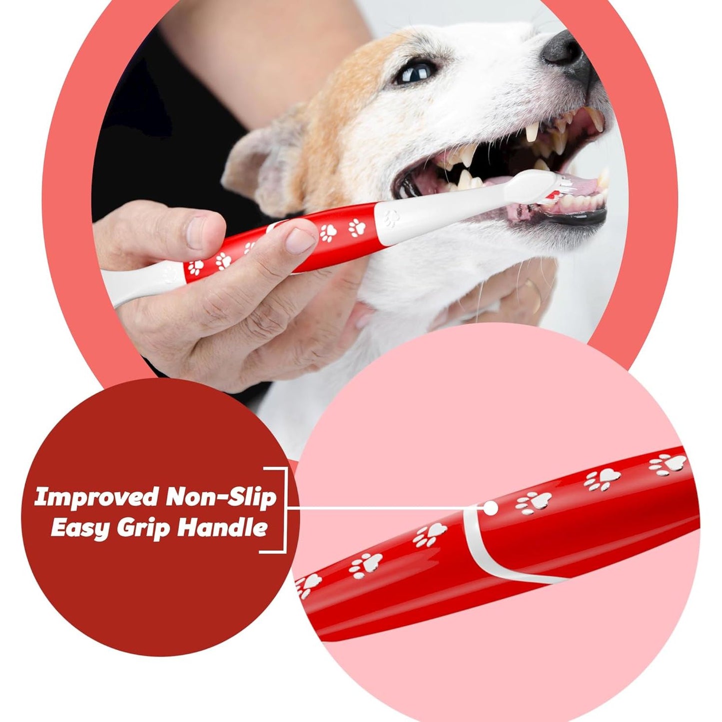 Professional Pet Toothbrush for Dogs and Cats with Soft Bristles 
