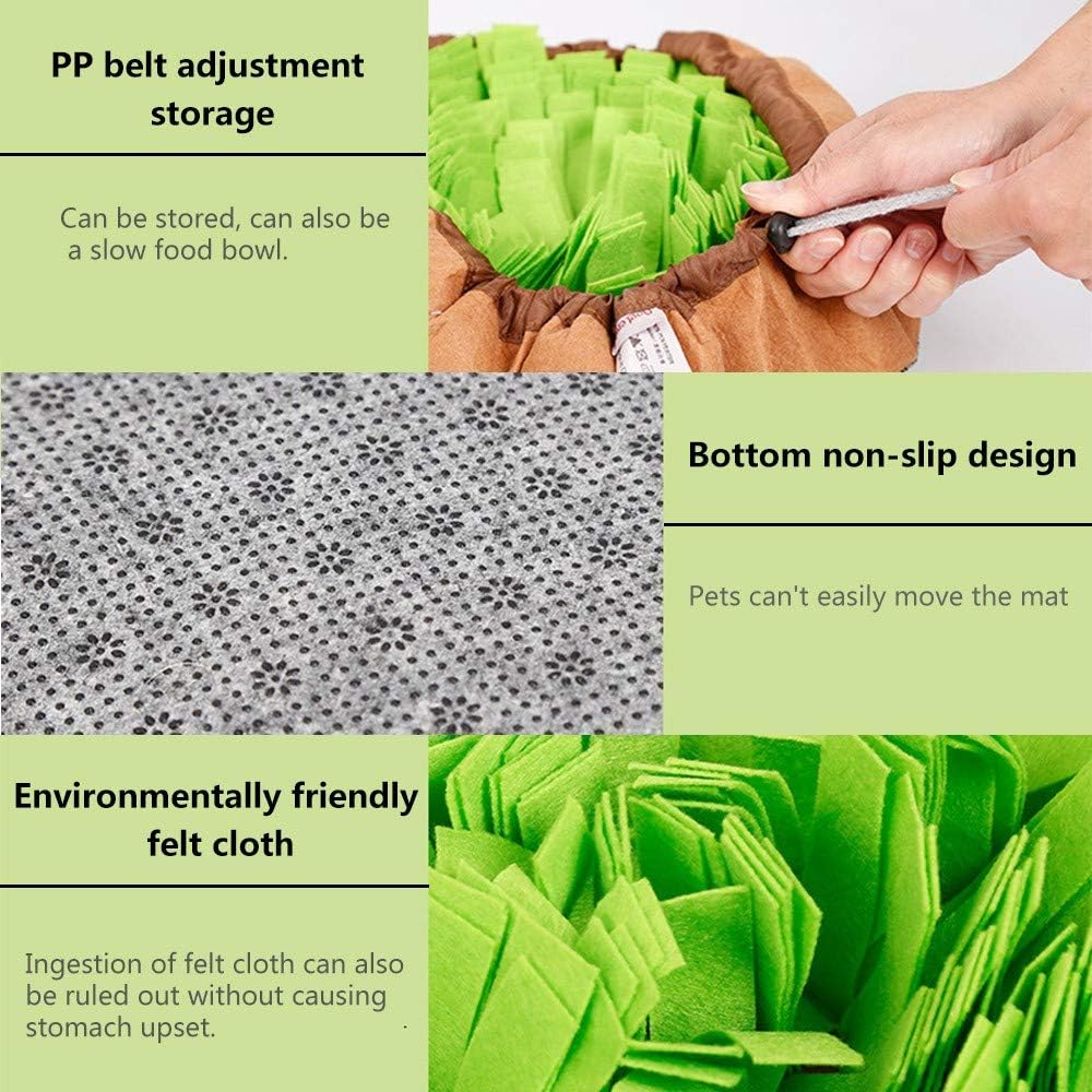 Interactive Pet Snuffle Mat for Dogs and Cats - Enhances Foraging Skills, Ideal for Indoor and Outdoor 