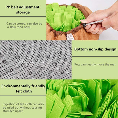Interactive Pet Snuffle Mat for Dogs and Cats - Enhances Foraging Skills, Ideal for Indoor and Outdoor 