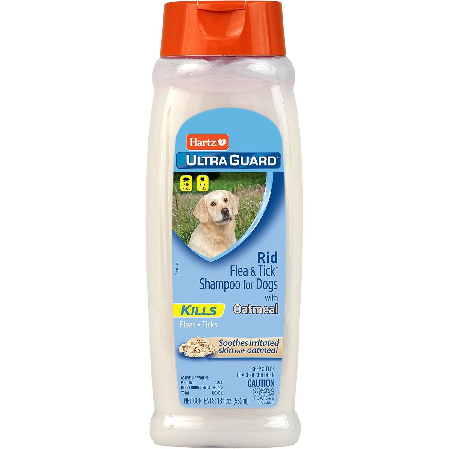 Flea and Tick Oatmeal Dog Shampoo, 18 oz