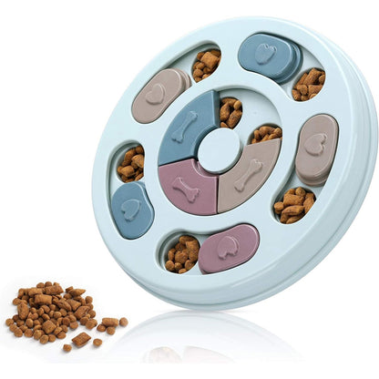 Dog Puzzle Toy for IQ Training and Mental Enrichment (Blue)