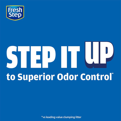 Fresh Step Clumping Cat Litter, Multi-Cat, Long Lasting Odor Control Kitty Litter with Activated Charcoal, Low Dust Formula, 14 Lb