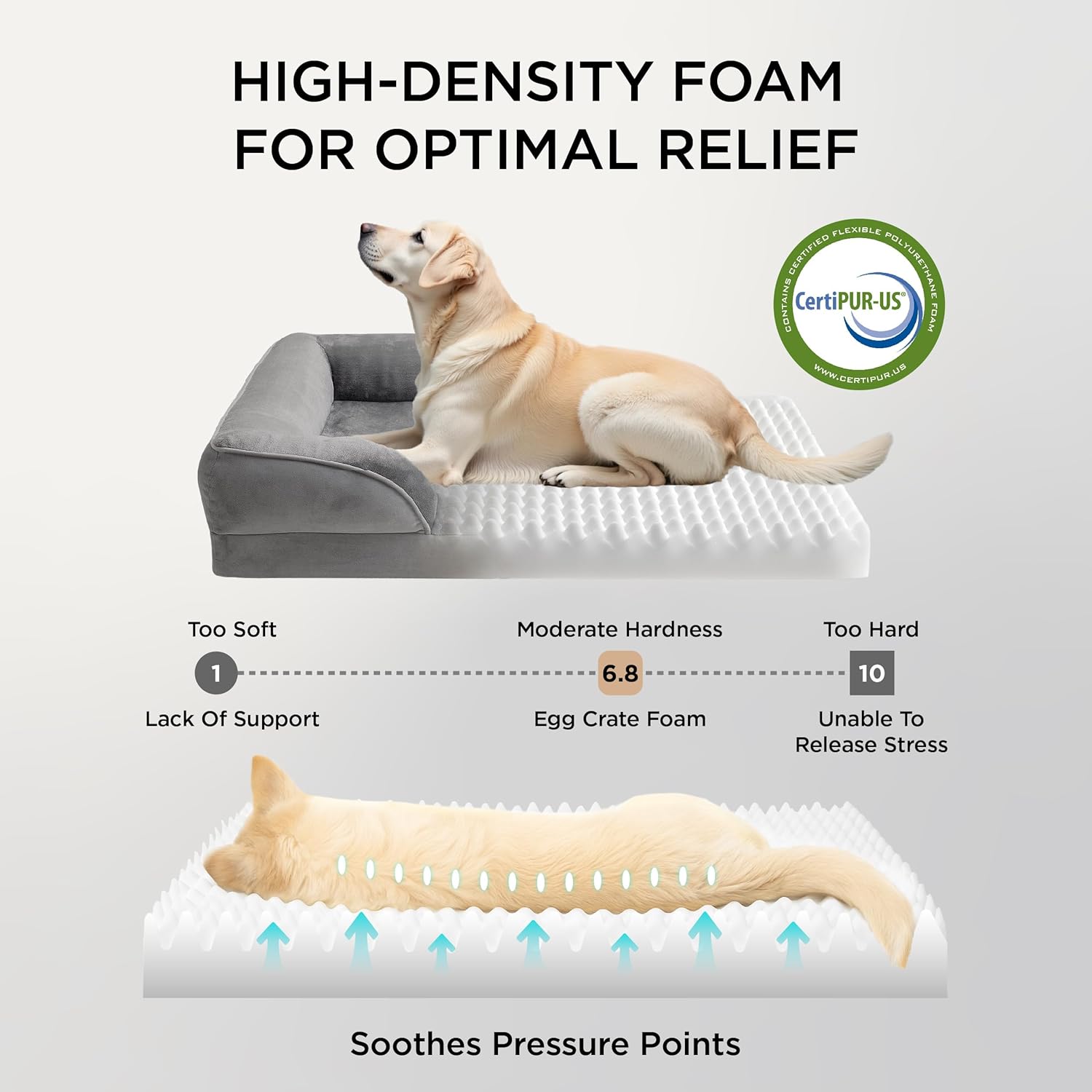 Orthopedic Pet Bed – Waterproof, Washable Sofa-Style Bed for Extra Small Dogs & Cats with Non-Skid Bottom