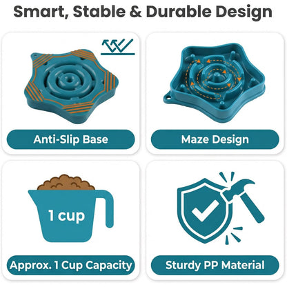 Pet Slow Feeder Bowl for Small Dogs 