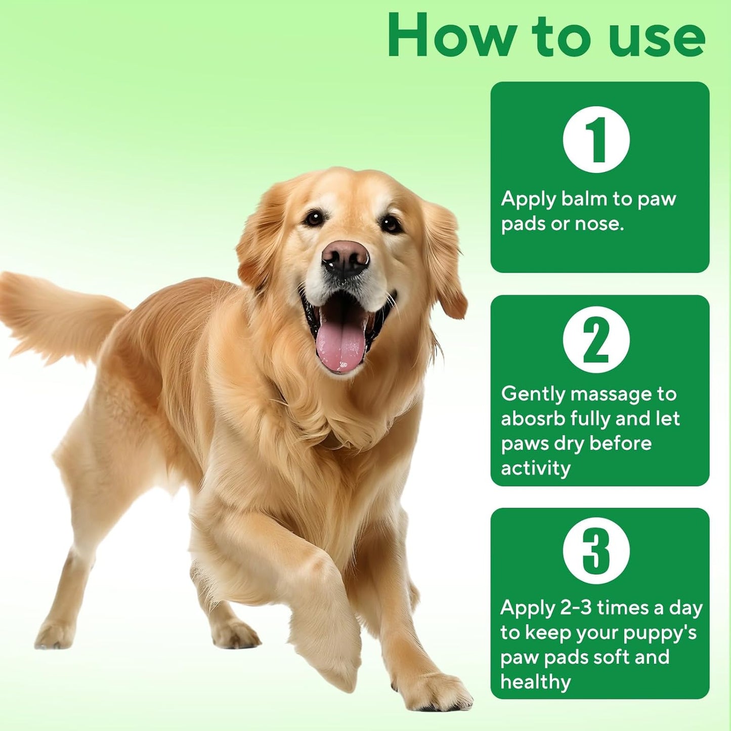 Lick-Safe Dog Paw and Nose Balm - All-Natural Moisturizer for Dry, Cracked Snouts and Pads with Coconut Oil - 2.8 oz (80 g)