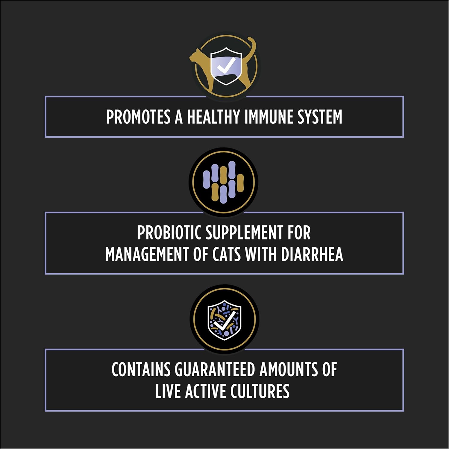 Purina Pro Plan Veterinary Supplements Fortiflora Probiotics for Cats - 30-Count Box for Optimal Digestive Health and Diarrhea Relief