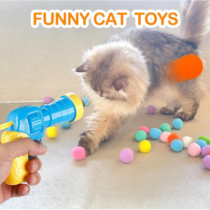  Cat Ball Toy Launcher Gun