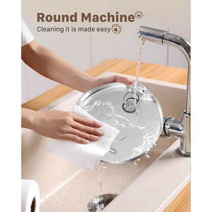 Stainless Steel Cat Water Fountain - 74Oz/2.2L Quiet Drinking Dispenser for Cats and Small Animals