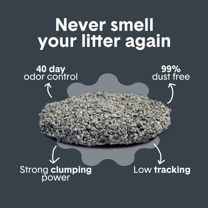 Boxie Probiotic Cat Litter - 40 Days of Odor Control, Clumping Clay, Dust-Free & Fragrance-Free for a Cleaner Home