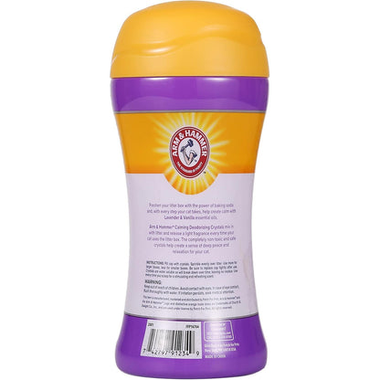Arm & Hammer Cat Crystal Deodorizer for Litter Boxes - Lavender & Vanilla Scented Odor Eliminator - 15 Oz Pet Home Supplies