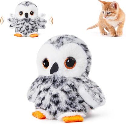 Cat Toys Flapping Bird (No Flying), Lifelike Sandpiper Chirp Tweet, Rechargeable Touch Activated Kitten Toy Interactive Cat Exercise Toys for All Breeds Cat Kicker Catnip Toys 4.0"