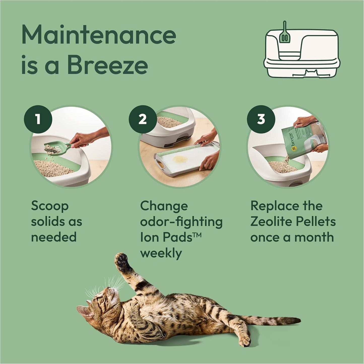 Transform Your Cat's Litter Experience with the Purina Tidy Cats Breeze XL All-In-One Odor Control System - Perfect for Multi-Cat Households!
