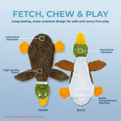 Squeaky Dog Toy for All Sizes - Soft and Durable Fabric Interactive Toy for Indoor Play 