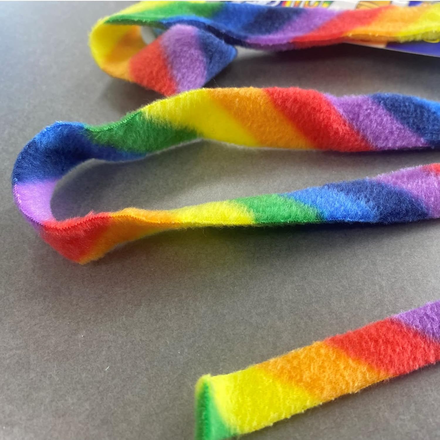 Rainbow Cat Wand Charmer - Safe and Engaging Teaser Toy for Indoor Cats and Kittens, Flexible Exercise Wand with Vibrant Fabric Ribbons