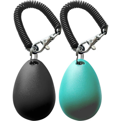 Pet Training Clicker with Wrist Strap - Dog Training Clickers in Black and Blue