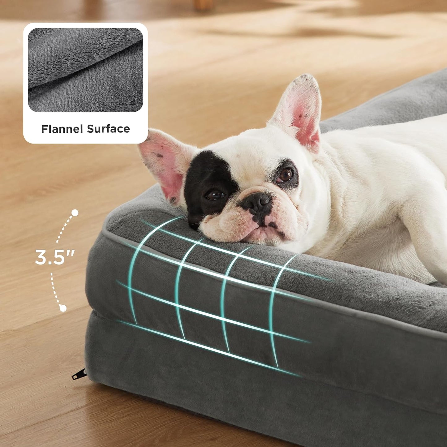 Orthopedic Pet Bed – Waterproof, Washable Sofa-Style Bed for Extra Small Dogs & Cats with Non-Skid Bottom