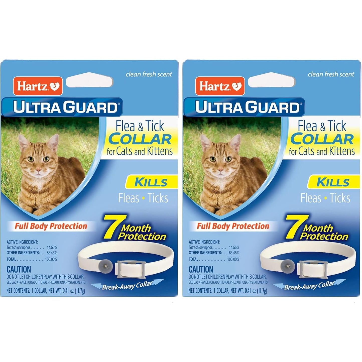 Hartz Ultraguard Flea and Tick Collar for Cats and Kittens - 7 Months of Protection and Prevention, White