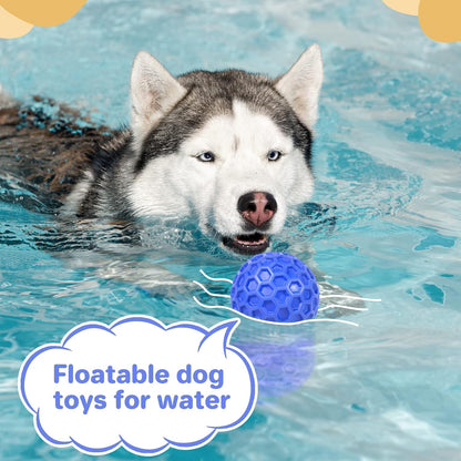 Indestructible Squeaky Dog Ball - Ideal for Large Breeds Waterproof for Outdoor Use