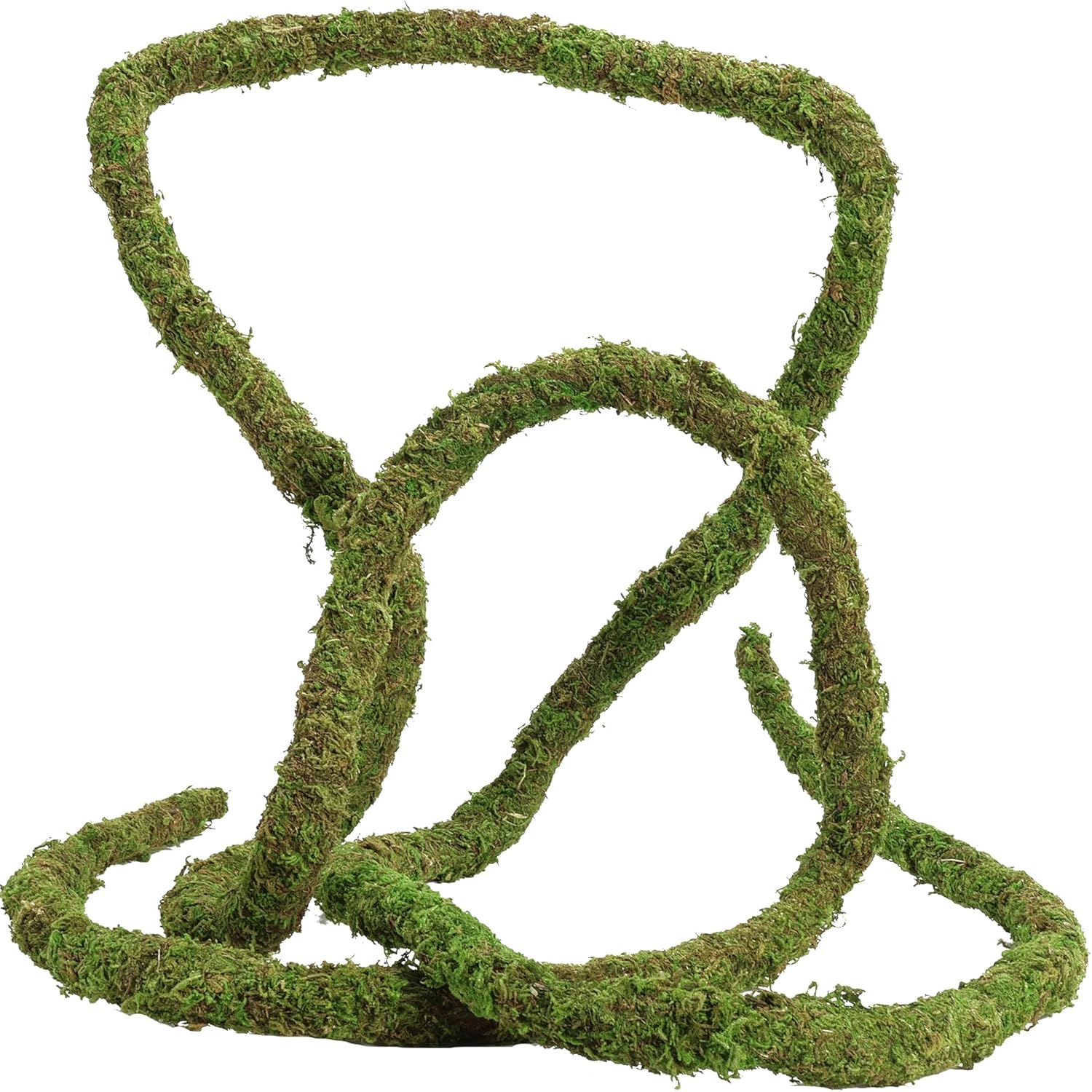 Bendable Moss Vines for Reptiles - 6.5 FT Natural Climbing Rope for Leopard Geckos, Lizards, Snakes, Chameleons, and Frogs