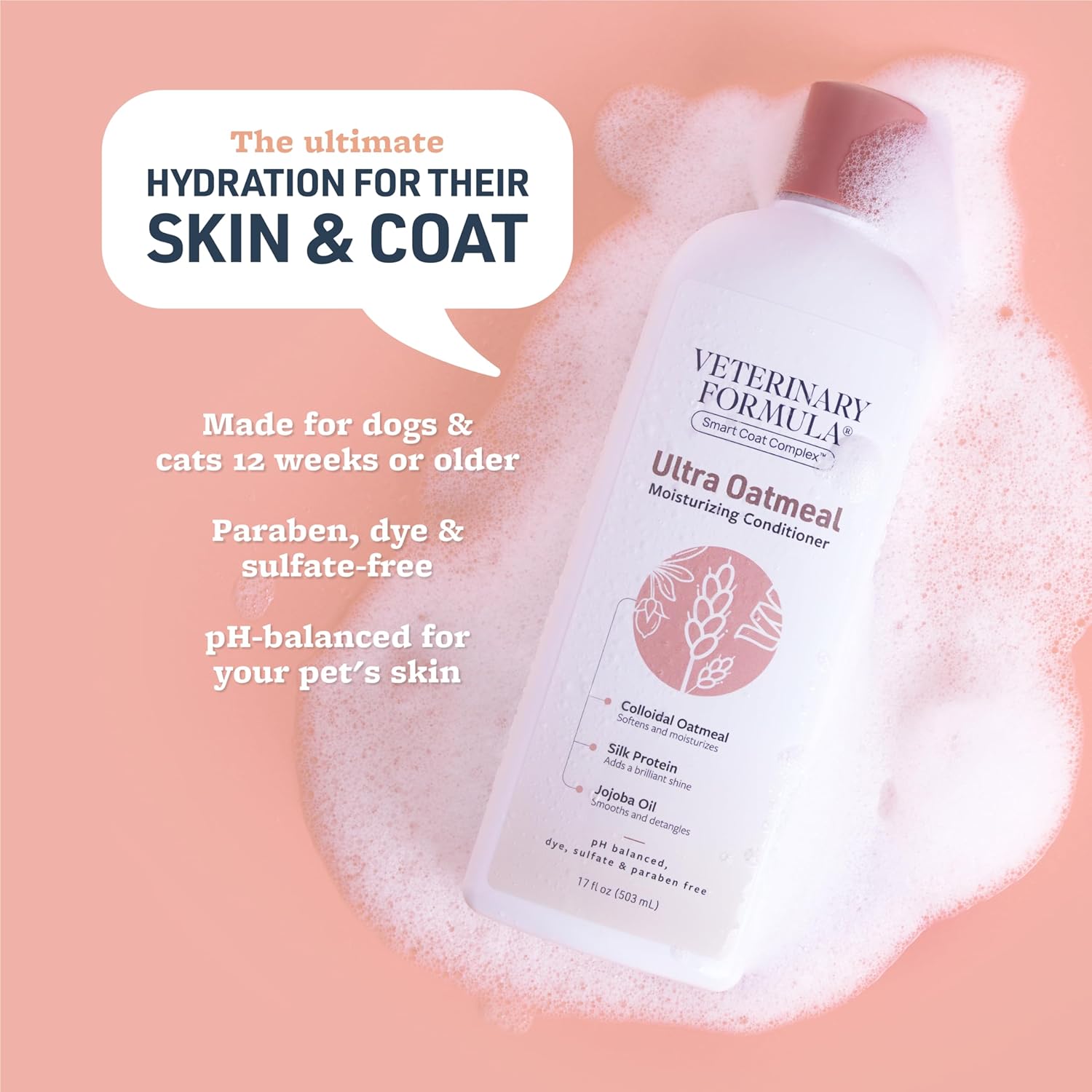Smart Coat Ultra Oatmeal Conditioner for Dogs/Cats