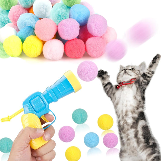  Cat Ball Toy Launcher Gun