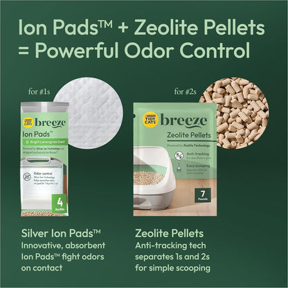 Transform Your Cat's Litter Experience with the Purina Tidy Cats Breeze XL All-In-One Odor Control System - Perfect for Multi-Cat Households!