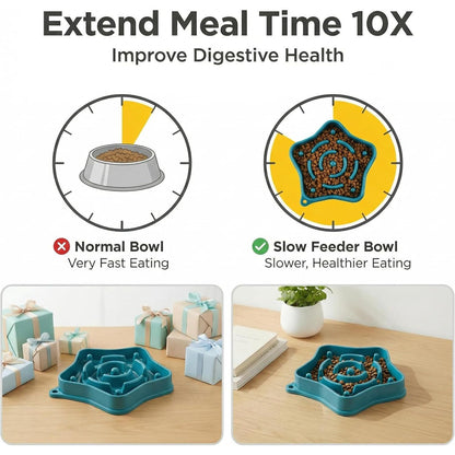 Pet Slow Feeder Bowl for Small Dogs 