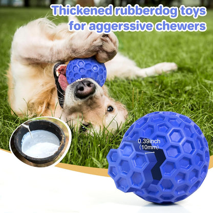 Indestructible Squeaky Dog Ball - Ideal for Large Breeds Waterproof for Outdoor Use