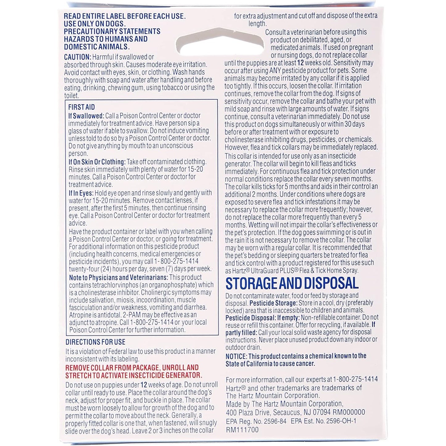 Hartz Ultraguard Flea and Tick Prevention Collar for Dogs and Puppies