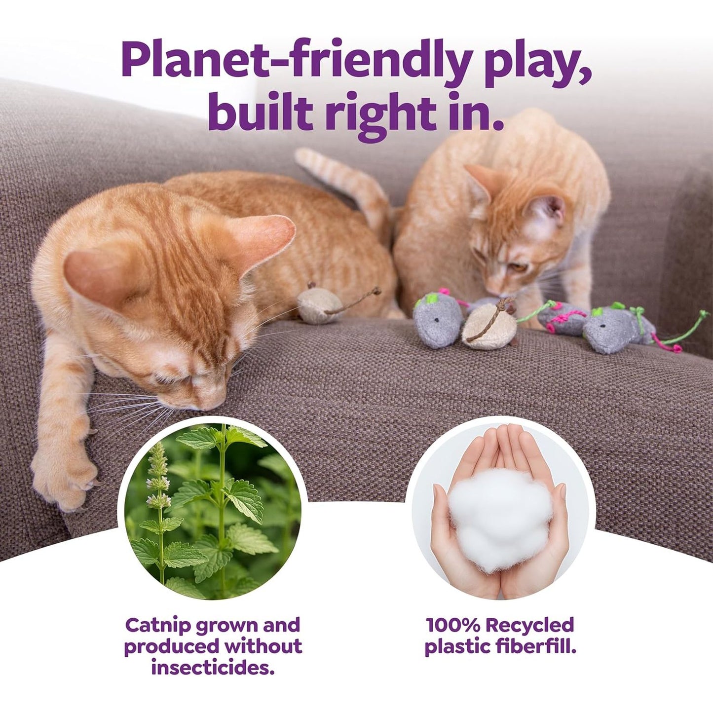Exciting SmartyKat Skitter Critters Catnip Cat Toy Set - 10 Irresistible Plush Mice for Endless Feline Fun!