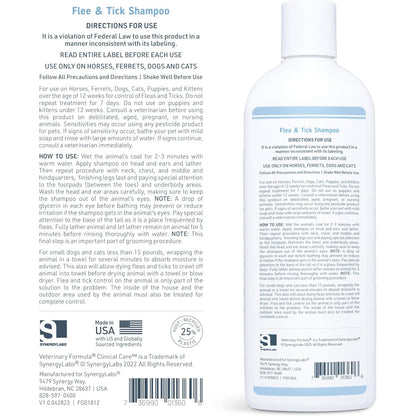 Flea and Tick Shampoo for Dogs and Cats, 16 oz.