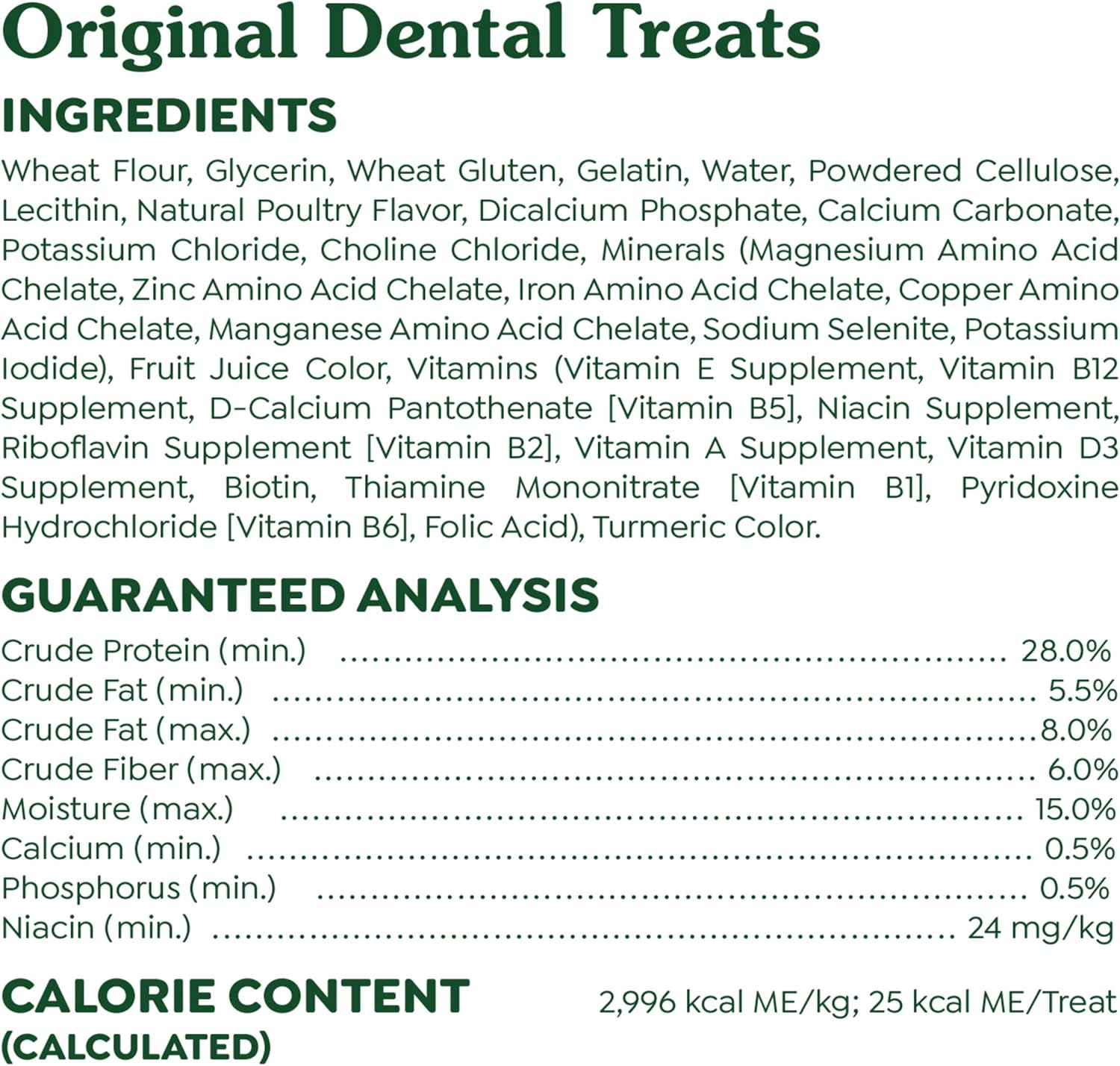 Greenies Original Teenie Dental Dog Treats, 12 Oz. Pack (43 Treats)