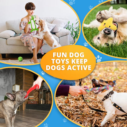  8-Pack Puppy Toy Set for Small Dogs - Includes Plush Squeaky Toys, Rope Toys, and Teething Balls