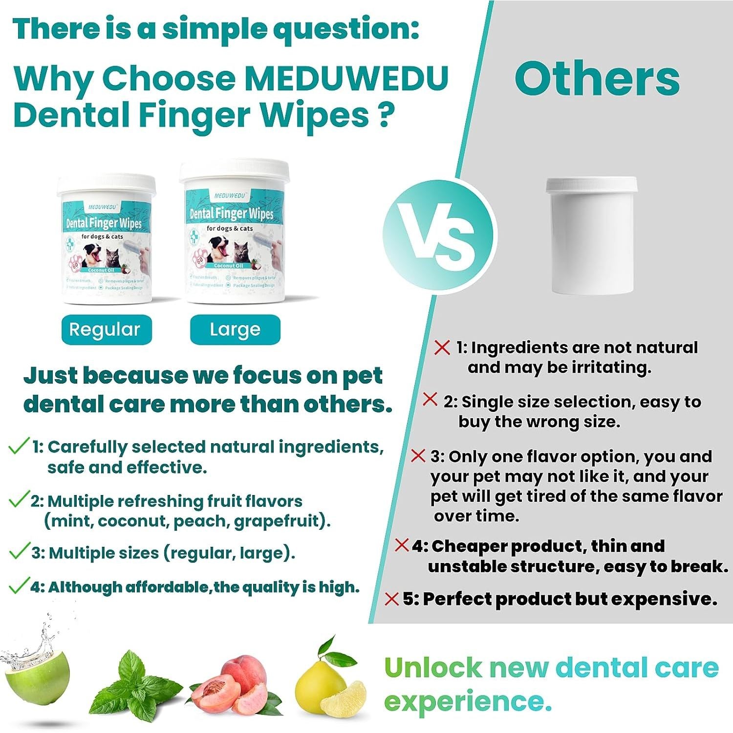 Paw-some Coconut Kisses: 60 Finger Wipes to Tame the Plaque Monsters in Your Pup’s Grill!