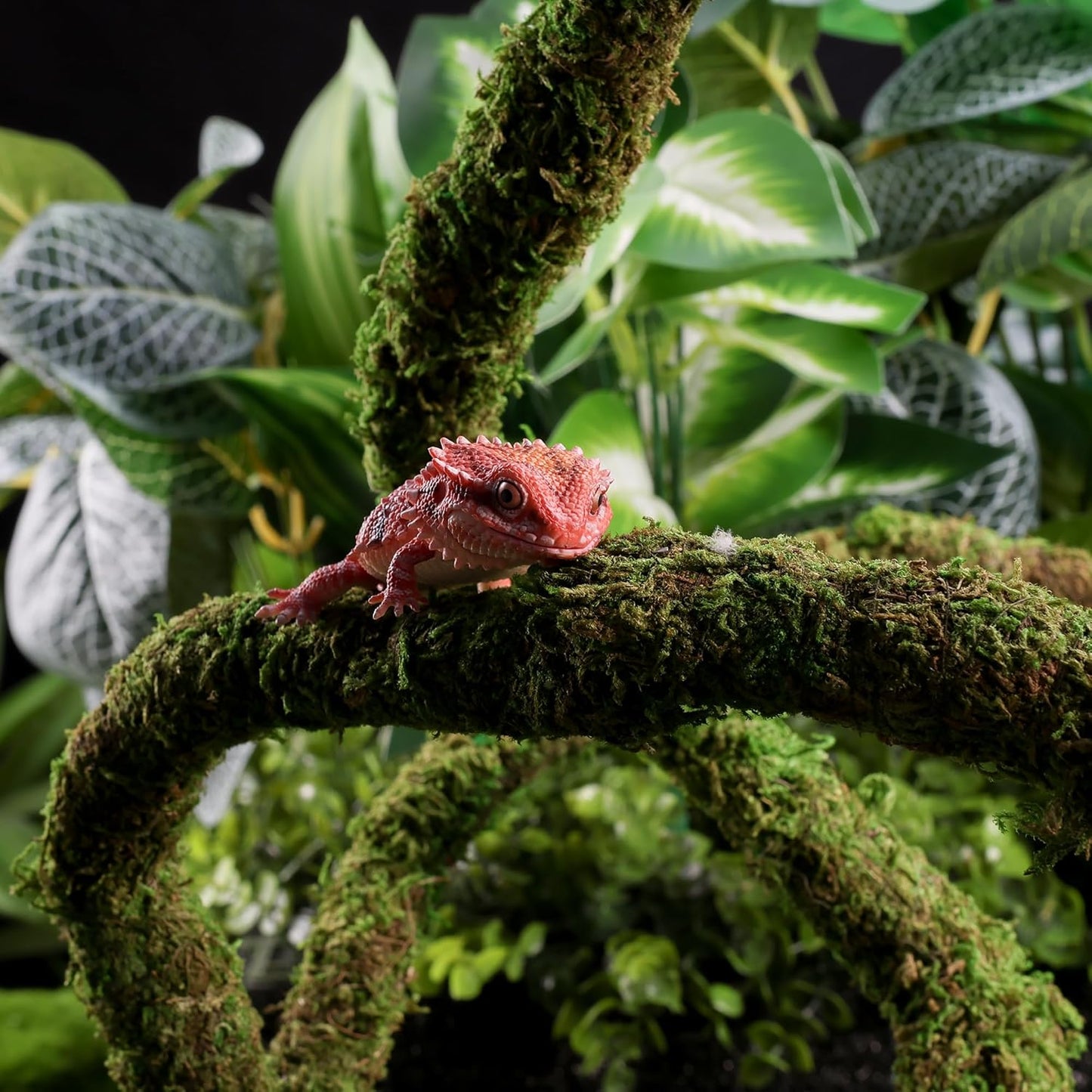 Bendable Moss Vines for Reptiles - 6.5 FT Natural Climbing Rope for Leopard Geckos, Lizards, Snakes, Chameleons, and Frogs