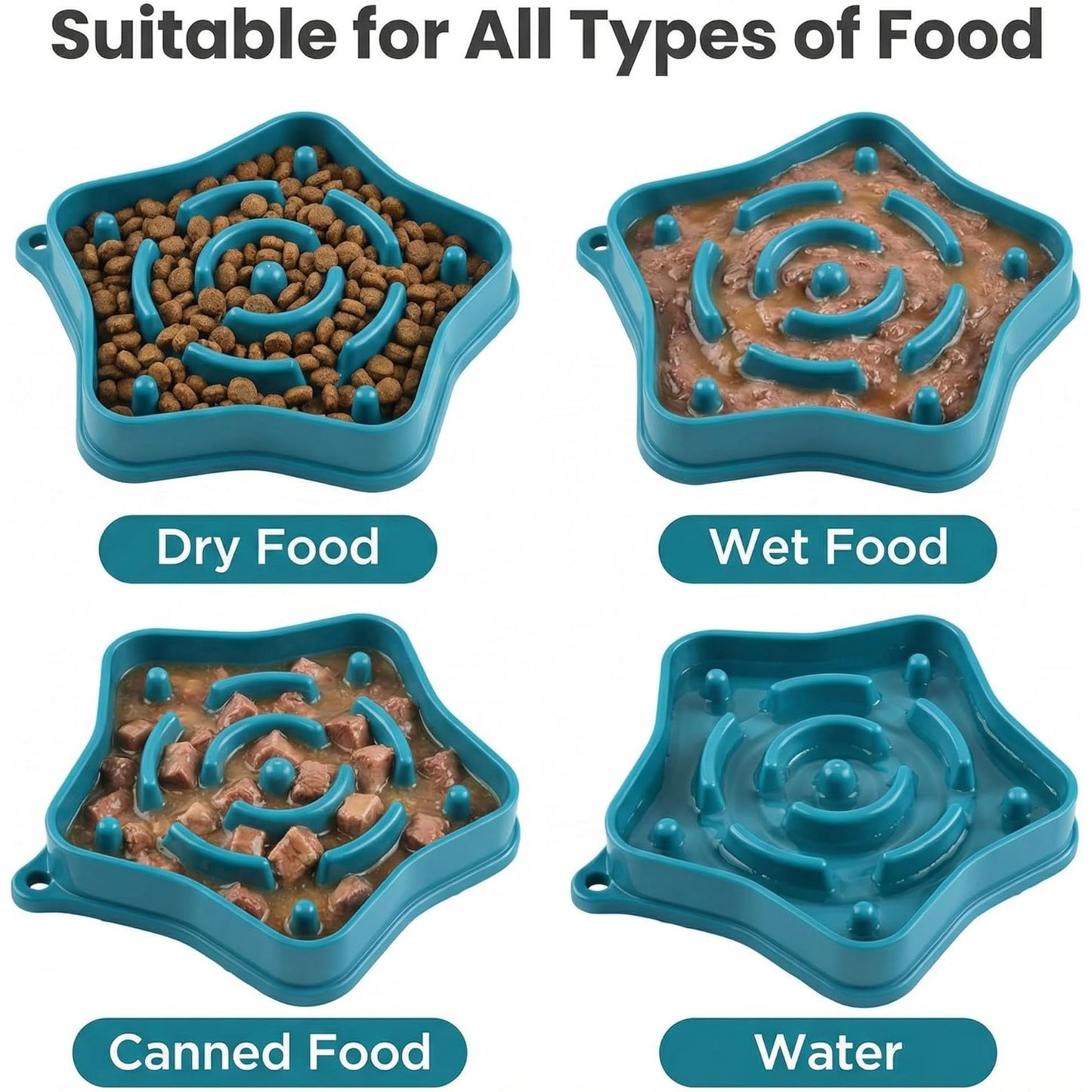 Pet Slow Feeder Bowl for Small Dogs 