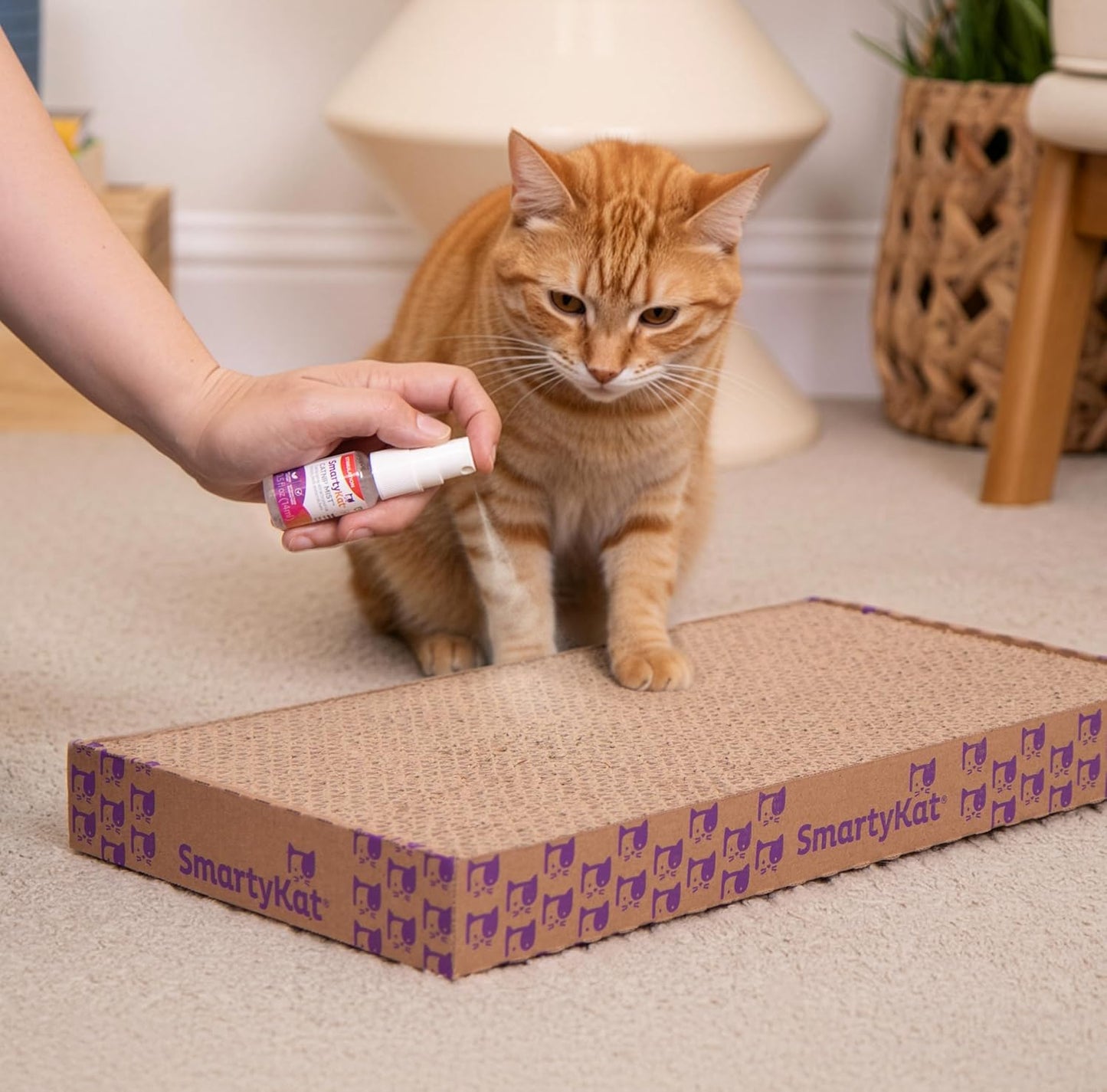 Smartykat Catnip Mist Catnip-Infused Cat Attractant Spray, Stimulating Positive Training Aid for Cats & Kittens, Trial Size